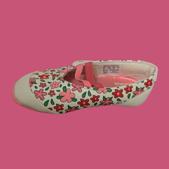 Adidas Toddler Floral Blossom Mary Jane Slip On Shoes Size 6 - Picture 3 of 8